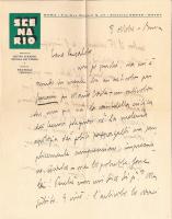 Lettera inviata da Silvio D'Amico a Giovanni Ansaldo, p. 1, 8 - 10 - 1933
