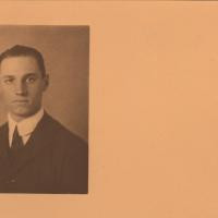 Foto di Giovanni Ansaldo da giovane, anni '10-anni '20 del XX sec.