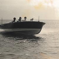 Un motoscafo in navigazione - Cantieri Baglietto