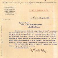 Lettera di Lorenzo Parodi Delfino a Bombrini riguardo alcuni affari